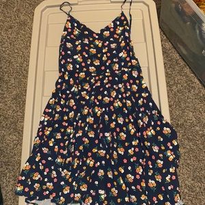 Gap Navy Blue Flower Dress size L